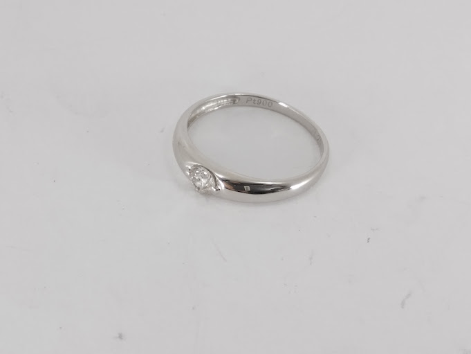 ダイアモンドリングのサイズ直しとダイアの緩みを直しました＠埼玉県所沢市スイショードー